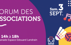 Forum des associations le samedi 3 septembre 2022