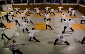 Cours de Qi gong au sein du club d'Ancenis