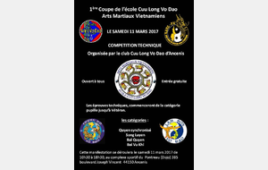 1ère Coupe de l'école Cuu Long Vo Dao du grand Ouest