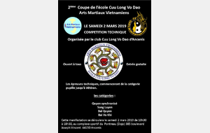 2ème Coupe de l'école Cuu Long Vo Dao 