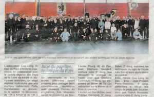 Stage d'Arts Martiaux Vietnamiens