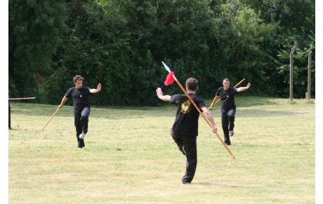 Cours de kung fu en extérieur 