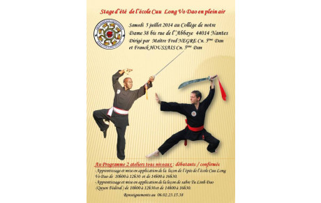 Stage d'été de l'école Cuu Long Vo Dao