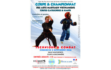 La coupe et le championnat de ligue Arts Martiaux Vietnamiens 