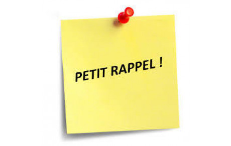 Petit rappel !