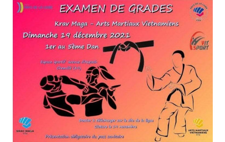 Passage des grades Cn. du 19 décembre 2021 à Chemillé