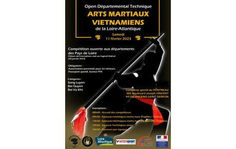 Coupe open départemental des arts martiaux vietnamiens à Ancenis 