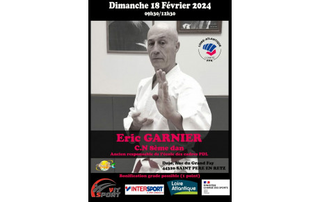 Stage avec Mr Eric Garnier